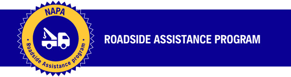 Banner for Emergency roadside assistance with NAPA